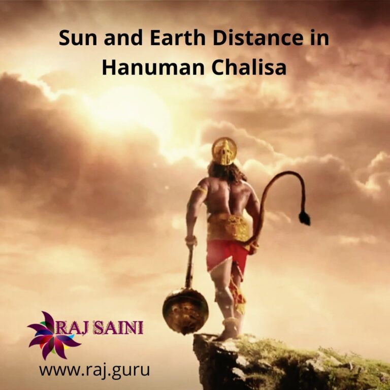 Read more about the article SUN AND EARTH DISTANCE IN HANUMAN CHALISA !!