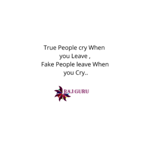 Read more about the article True People Cry When !!