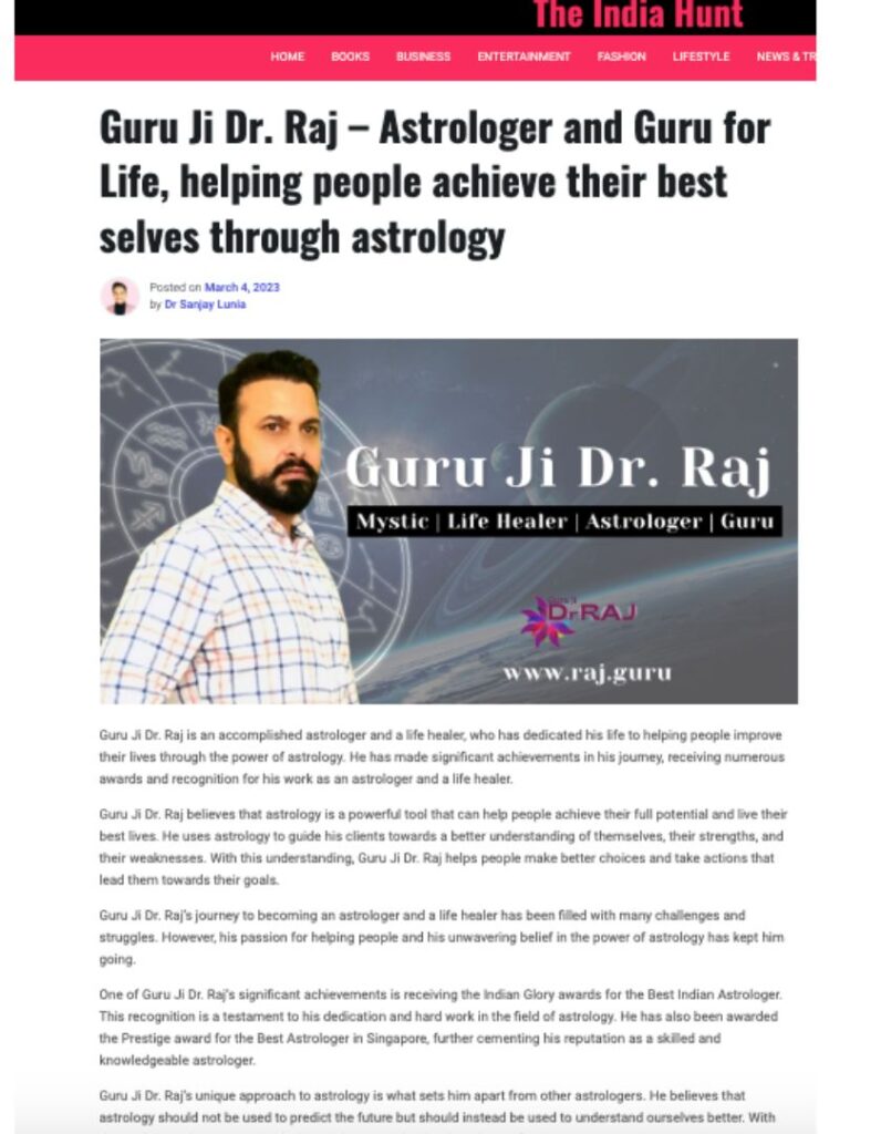 Indian Astrologer - WWW.RAJ.GURU
