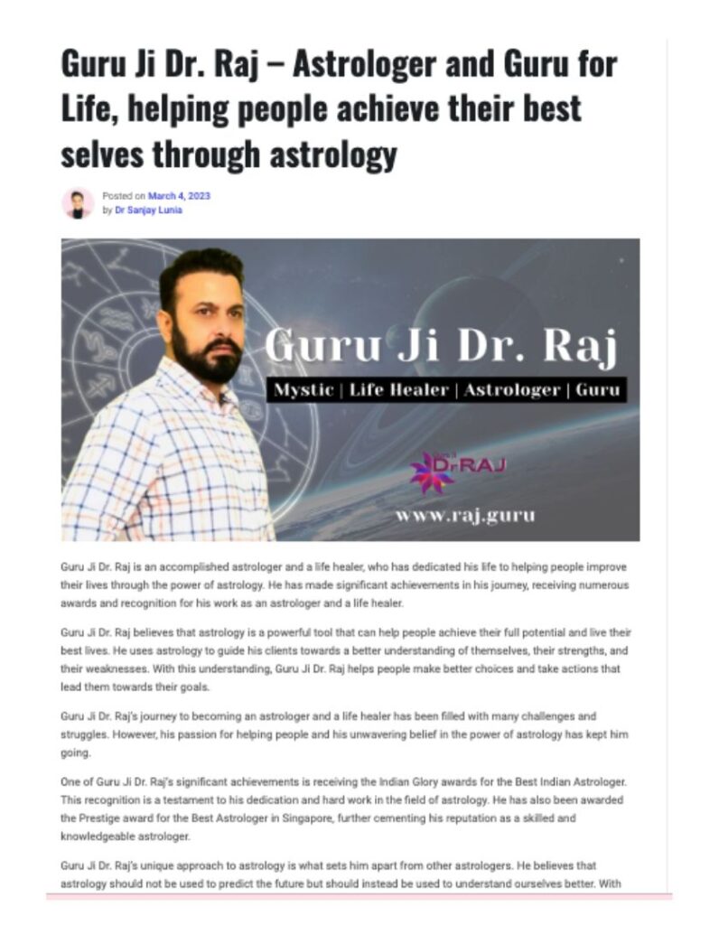 indian astrologer - press release