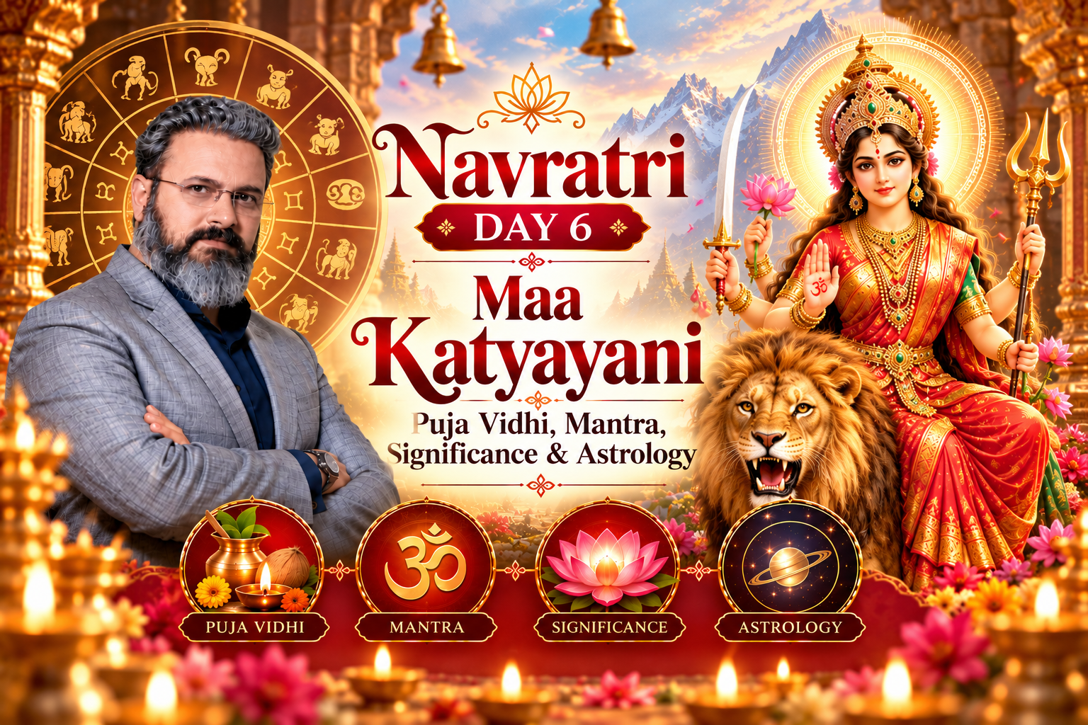 You are currently viewing Navratri Day 6, Maa Katyayani Powerful Mantra and Blessings
