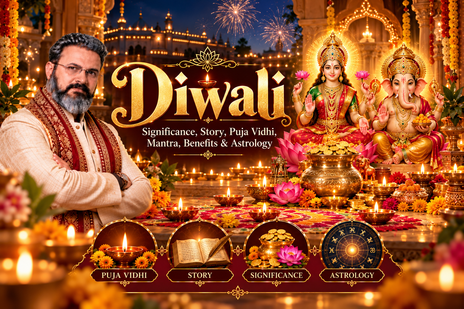 You are currently viewing Diwa⁠li 2026: Date,​ Lakshmi P‍uja Muh‍urat, Vidhi, Significance & Astrology Remedies